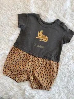 breeze レオパード柄ロンパース 70