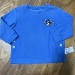 ユニクロ　ミッキー・ドナルド刺繍フリースパジャマ90cm