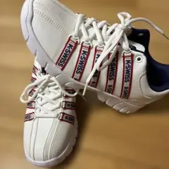 K-SWISS スニーカー ホワイト レッド ネイビーのサムネイル