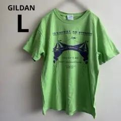 ギルダン 半袖プリントTシャツ ライトグリーン L オーバーサイズ 古着mixのサムネイル