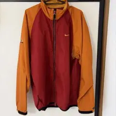 00s NIKE GOLFウルトラライトフィルド中綿ジップ半袖ナイロン
