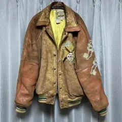 【AVIREX】 激レア CO-CHAMA 1970 オールレザースタジャン