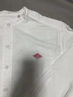 ダントン DANTON オックスフォード バンドカラーシャツ 白 36