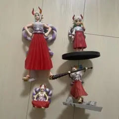 ONE PIECE ヤマトのフィギュア5点セット 缶バッジおまけ付き | Mercari