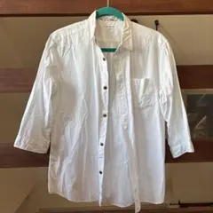 URBAN RESEARCH ホワイト 5分丈シャツ