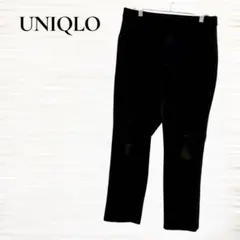 UNIQLO/テーパードパンツ/スラックス/Ｌ/ブラック/オフィスカジュアル