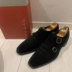 美品　リーガル スエード ダブルモンクストラップ