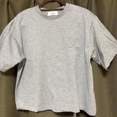 Mila Owen ロゴ刺繍 半袖Tシャツ グレーのサムネイル