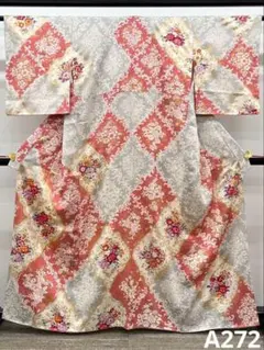 訪問着 辻ヶ花 桜 正絹 躾糸付き A126 - メルカリ