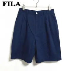 FILA ネイビー ショートパンツ　サイズ73 無地　ゴルフウェア　春夏
