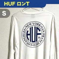 HUF REGIONAL LS TEE ハフ サークルロゴプリント ロンT