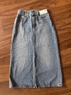 【新品タグ付き】UNIQLO デニムロングスカート 58cm