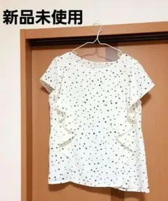 新品未使用★ジーユー☆お星様柄 ブラウス カットソー★ホワイトのサムネイル