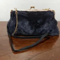 新品 ☆KＢF  モコモコがま口ファーバッグ ☆