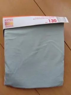 ユニクロ　ヒートテック　Uネック9分袖　130　ガールズ　 グリーン