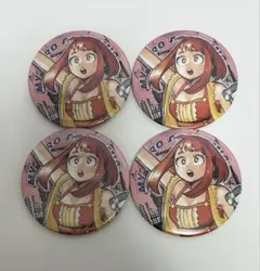 ヒロアカ 麗日お茶子 缶バッジ アクリルバッジ 原画展 ジロリ 3点