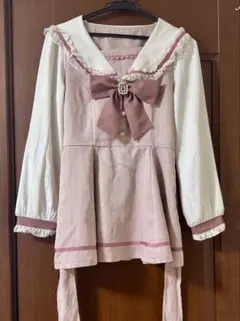 LIZLISA セーラーカラーセットアップ 長袖 ピンク