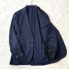 極美品 洗える ユナイテッドアローズ テーラードジャケット 紺 近年 伸縮
