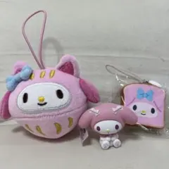 マイメロディ ぬいぐるみ マスコット 3種セット