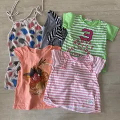 女の子 Tシャツ ワンピース 110 120 5枚セット