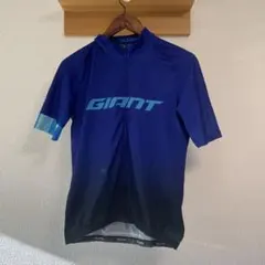 GIANT サイクルジャージ 半袖 ブルー メンズ Mサイズ