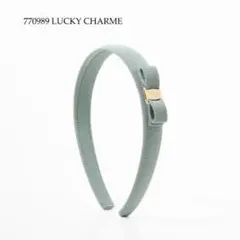 FERRAGAMO リボンヘアバンド　カチューシャ　ミントグリーンのサムネイル