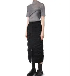 LE CIEL BLEU Nylon Puckered Skirt 36のサムネイル
