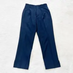 美品 Spick&Span リネン混 テーパード スラックス ネイビー