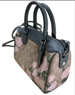 COACH コーチ ローズプリント 2way ショルダーバッグ 希少 人気のサムネイル