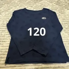 ノースフェイス　120ロンT 長袖Tシャツ　ネイビー　青
