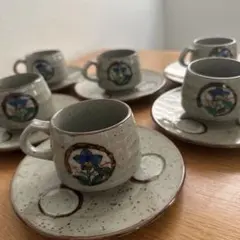 九谷焼 カップ＆ソーサー 6客セット
