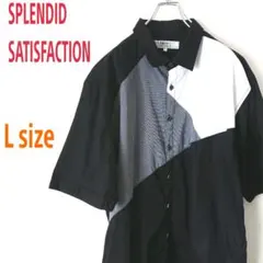 SPLENDID SATISFACTION Art 切替カラー 半袖 柄シャツのサムネイル
