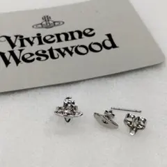 【訳あり】ヴィヴィアンウエストウッド ピアス オーブ シルバー プラチナム