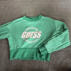GUESS グリーン トレーナー Sサイズ　ゲス　スウェットのサムネイル