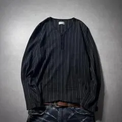archive striped henry neck tee y2k opium