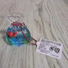 金魚袋オイルチャーム　 キーホルダー 　赤色のサムネイル