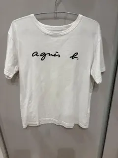 agnès b. ホワイト 半袖Tシャツ