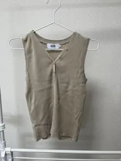 AZUL by MOUSSY ノースリーブトップス M ベージュ