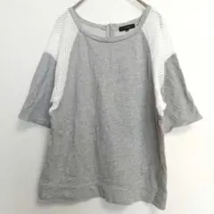 【7-IDconcept】Tシャツ(40)半袖カットソー 綿100% メッシュのサムネイル