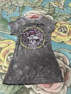 Ed Hardy 半袖Tシャツ レースアップ タイガー柄のサムネイル