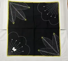 Hanae Mori バンダナ 黒 森 英恵 60cm x 56cmのサムネイル