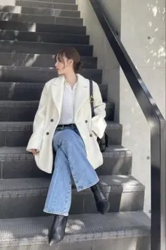 【新品未使用タグ付き】meing オーバーサイズシャギーコート