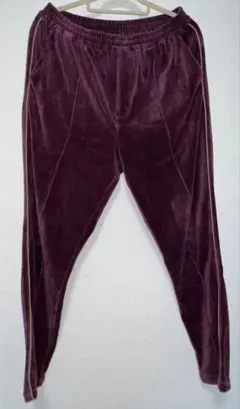 BEAMS ビームス　ベロアトラックパンツ　パープルのサムネイル