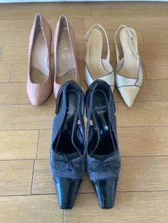 パンプス、サンダル 3点 まとめて 23~23.5cmのサムネイル