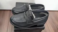 19.0 ブラックフォーマルシューズ ローファータイプ