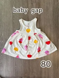 baby gap アイスクリーム柄 ワンピース 80 ノースリーブ