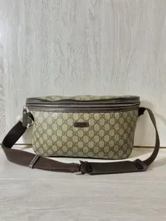 もっと　GUCCI ボディバッグ　ショルダー GG スプリーム PVC レザー