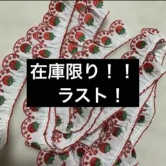 いちご柄　刺繍レース　230㎝