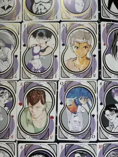 冨樫義博展 幽遊白書 箔押しトランプ 飛影 蔵馬　コエンマ　幽助　桑原　など
