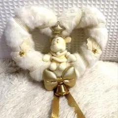 東京ディズニーランド　ミニーマウス　ホワイトハートリース　クリスマス　当時物